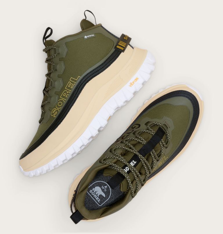 Men's CALLSIGN HORIZON Mid GTX Sneaker, Color: Utility Green, Honey White, image 4