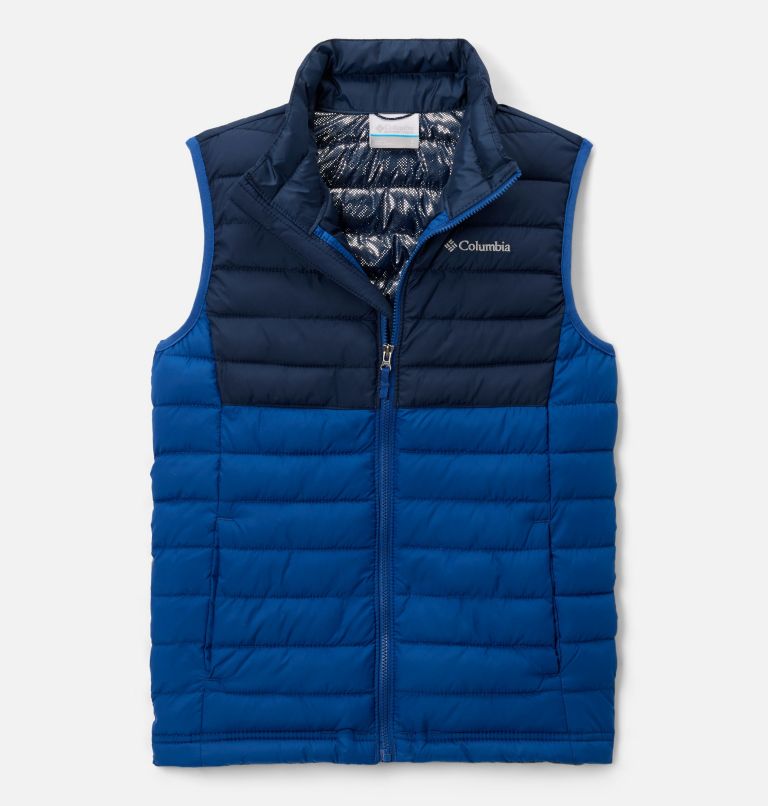 Powder Lite Vest | 433 | M, Color: Mountain Blue, Collegiate Navy, image 1
