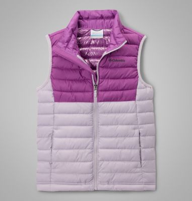 Veste sans manches Powder Lite pour enfant, Color: Lavender Pearl, Razzle, image 7