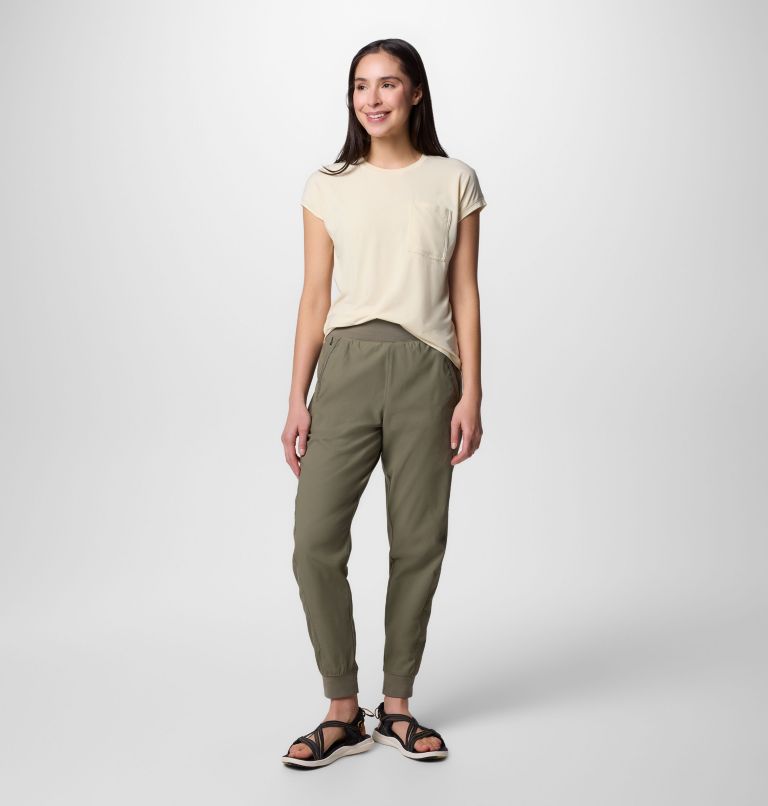 Women's Leslie Falls II Joggers, Color: Stone Green, image 7