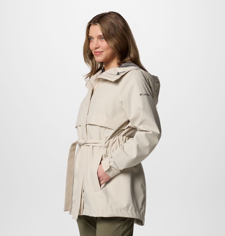 Women's Long Valley Trench III, Color: Dark Stone, image 3