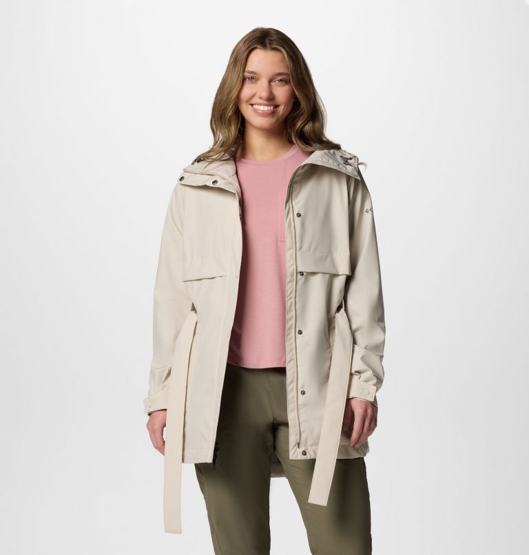 Women's Long Valley Trench III, Color: Dark Stone, image 5