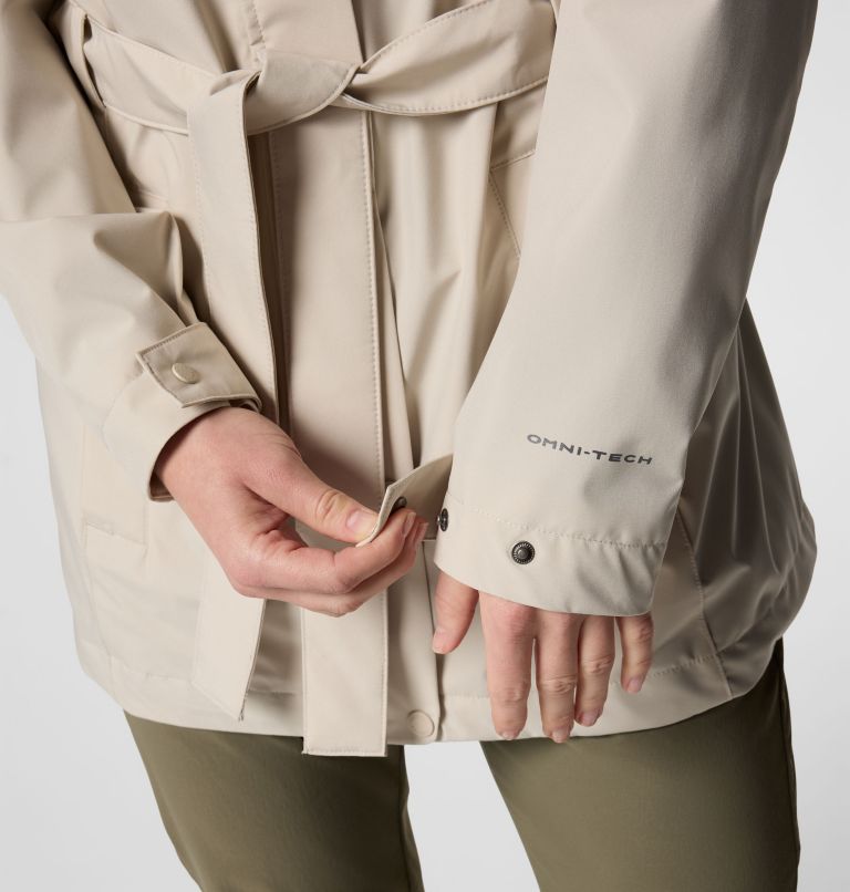 Women's Long Valley Trench III, Color: Dark Stone, image 8