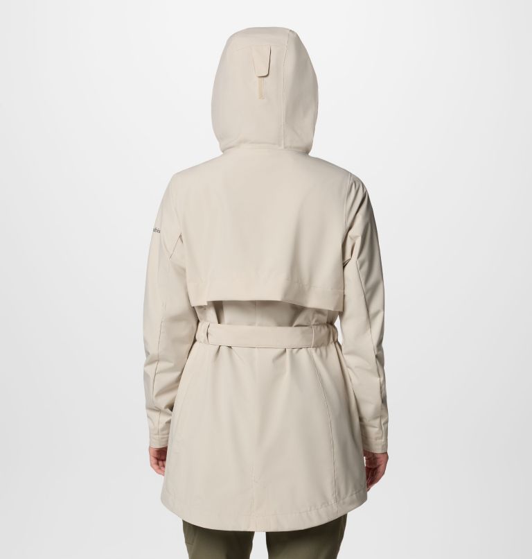 Women's Long Valley Trench III, Color: Dark Stone, image 2