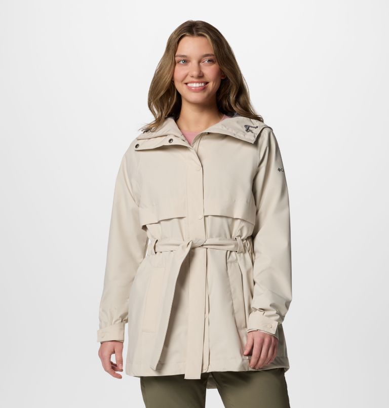 Women's Long Valley Trench III, Color: Dark Stone, image 1