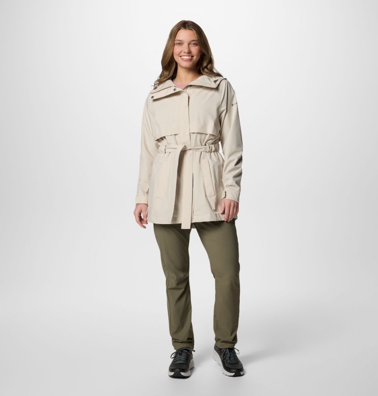 Women's Long Valley Trench III, Color: Dark Stone, image 9