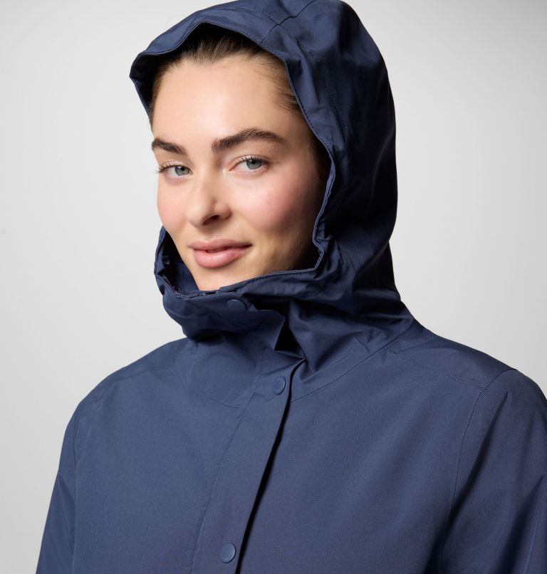 Women's Long Valley Trench III, Color: Nocturnal, image 4