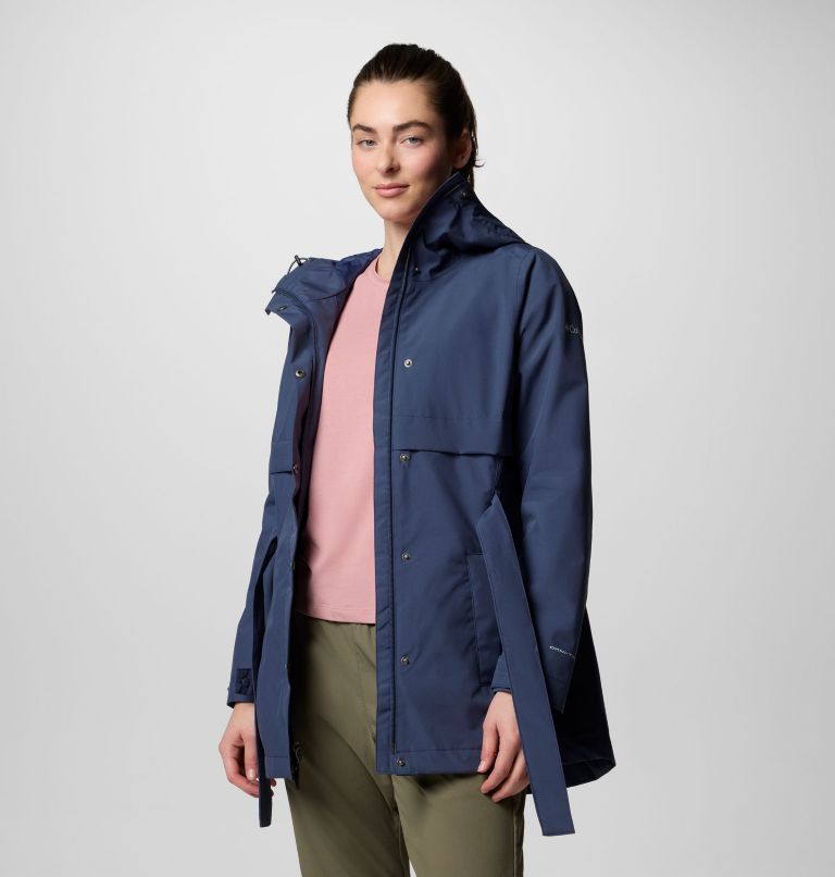 Women's Long Valley Trench III, Color: Nocturnal, image 6