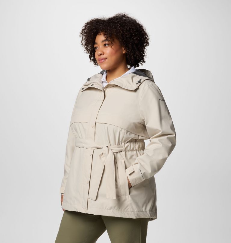 Women's Long Valley Trench III - Plus Size, Color: Dark Stone, image 3