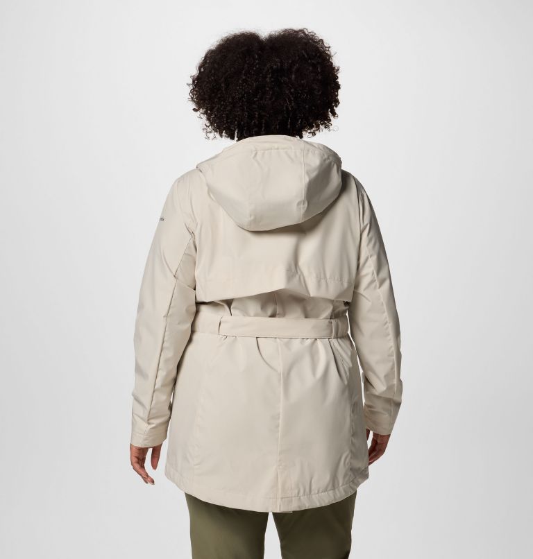 Women's Long Valley Trench III - Plus Size, Color: Dark Stone, image 2