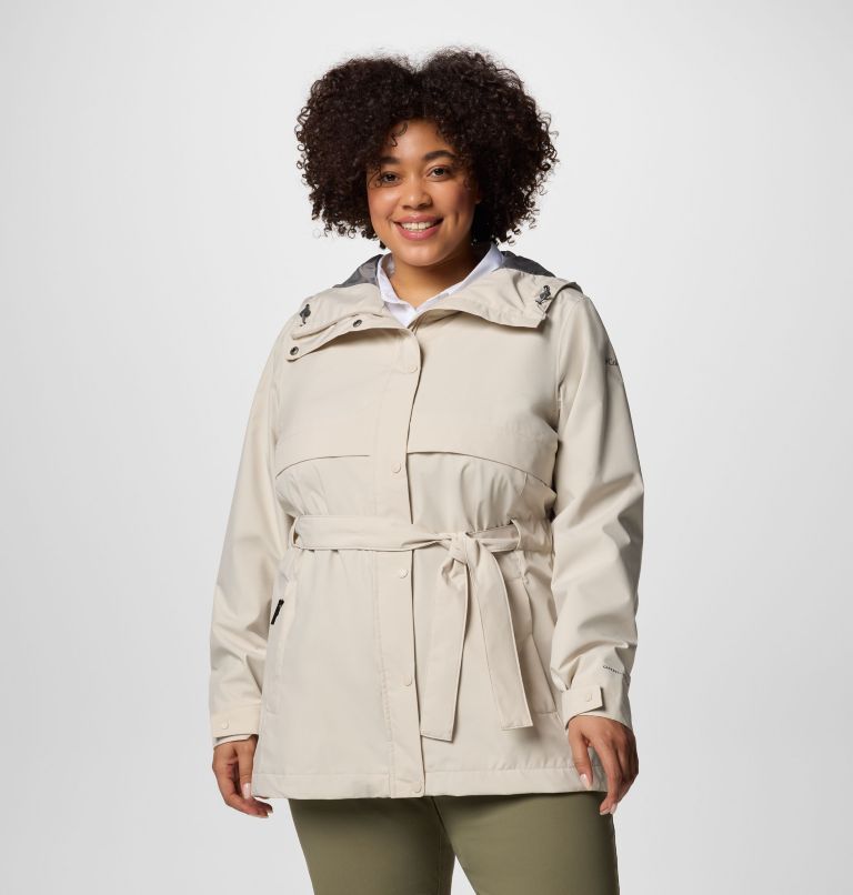 Women's Long Valley Trench III - Plus Size, Color: Dark Stone, image 1