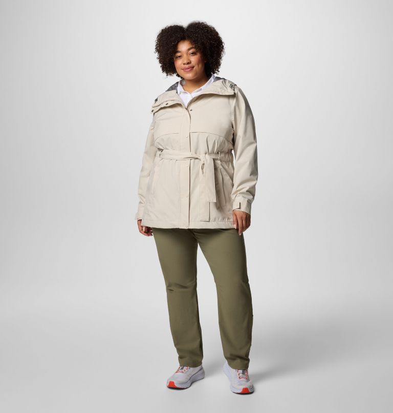 Women's Long Valley Trench III - Plus Size, Color: Dark Stone, image 6