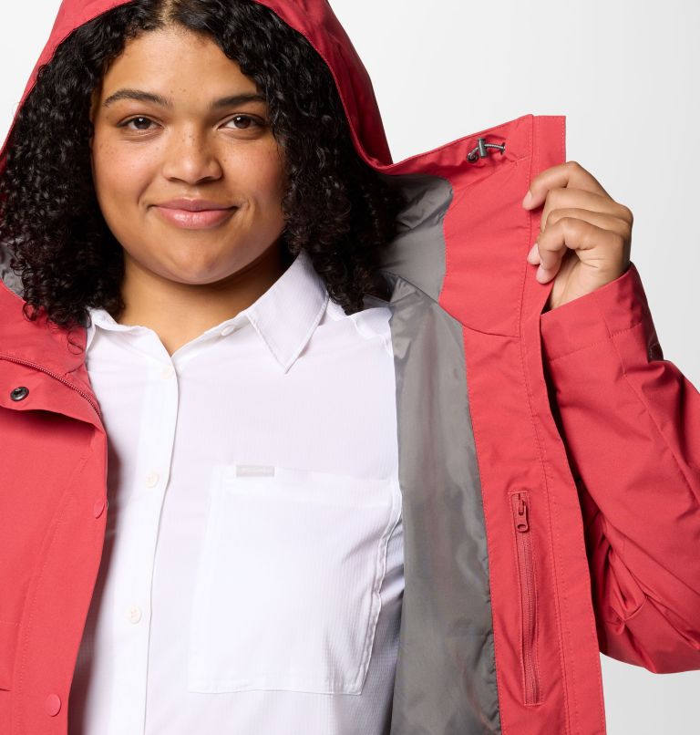 Women's Long Valley Trench III - Plus Size, Color: Daredevil, image 5