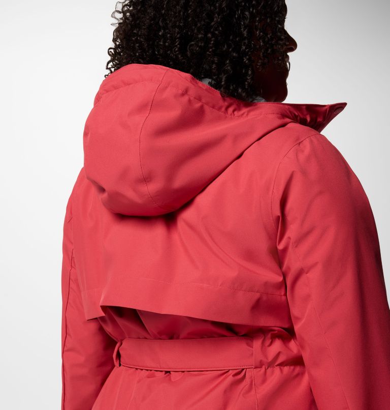 Women's Long Valley Trench III - Plus Size, Color: Daredevil, image 6