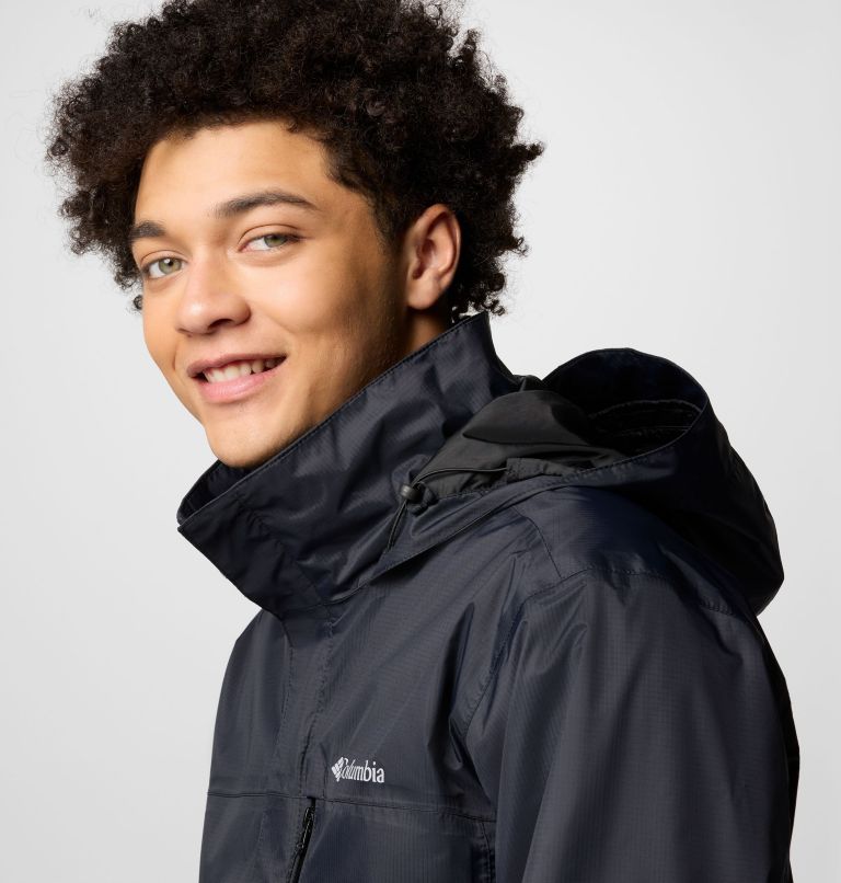 Men's Pouration II Jacket, Color: Black, image 5