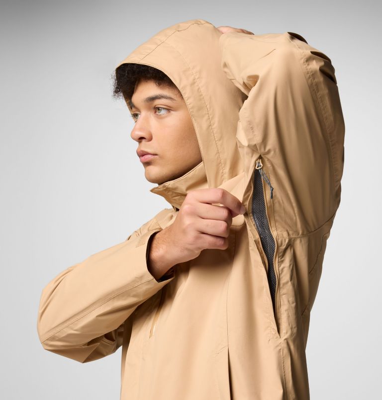 Men's Pouration II Jacket, Color: Canoe, image 6