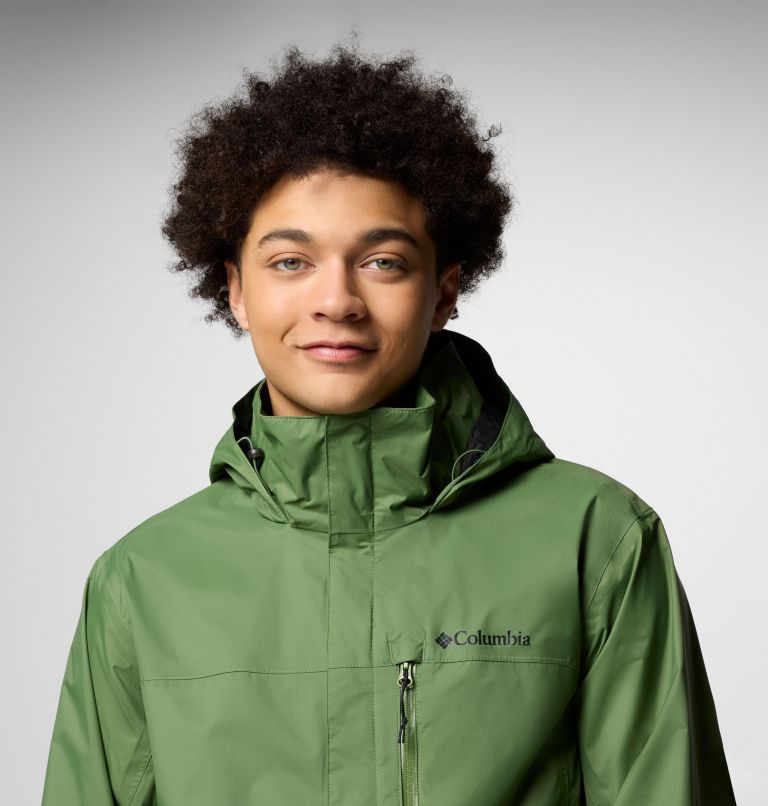 Men's Pouration II Jacket, Color: Canteen, image 5