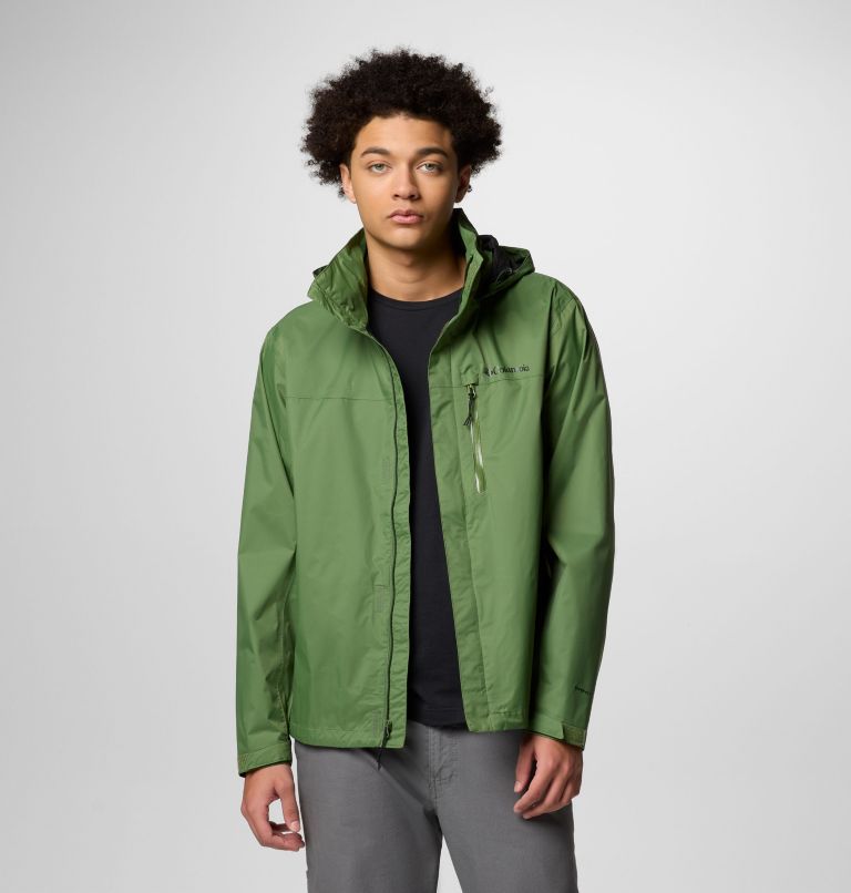 Men's Pouration II Jacket, Color: Canteen, image 10