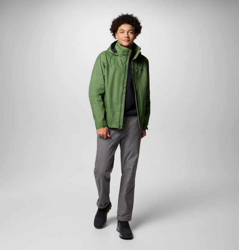 Men's Pouration II Jacket, Color: Canteen, image 2