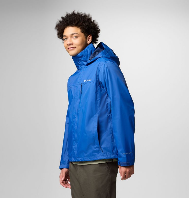Men's Pouration II Jacket, Color: Mountain Blue, image 4