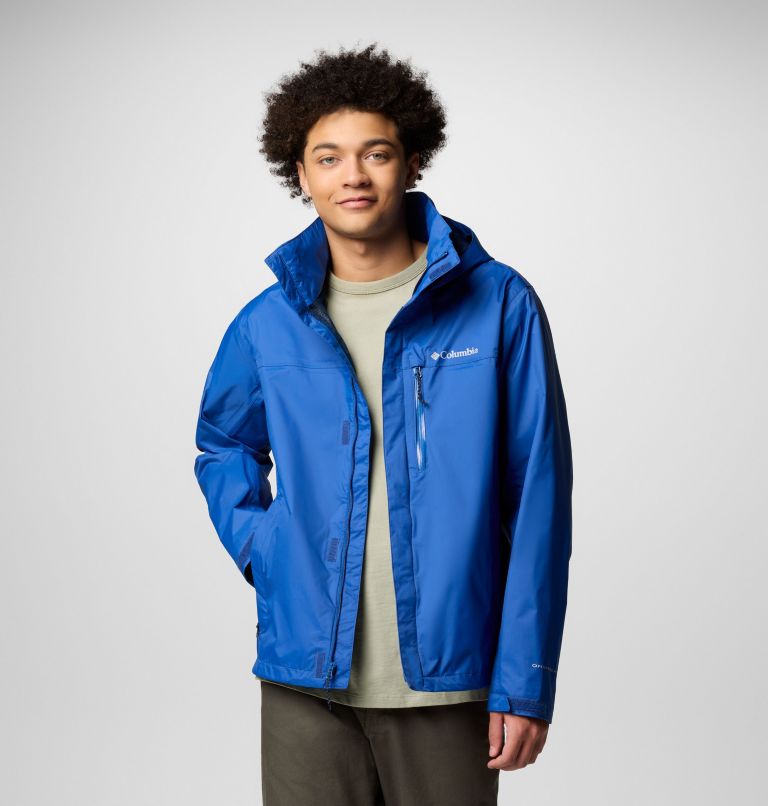 Men's Pouration II Jacket, Color: Mountain Blue, image 10