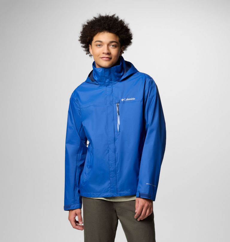 Men's Pouration II Jacket, Color: Mountain Blue, image 1