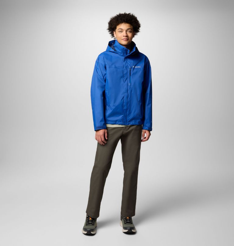 Men's Pouration II Jacket, Color: Mountain Blue, image 2