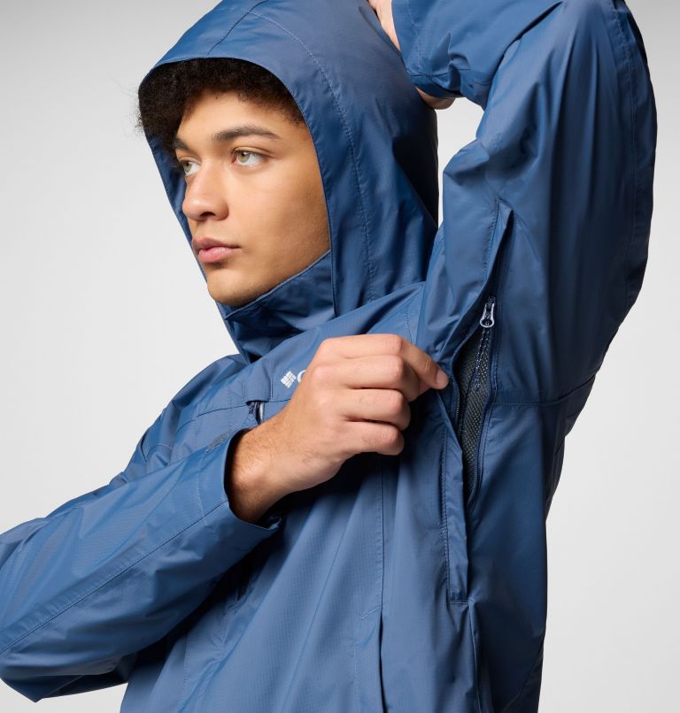 Men's Pouration II Jacket, Color: Dark Mountain, image 6