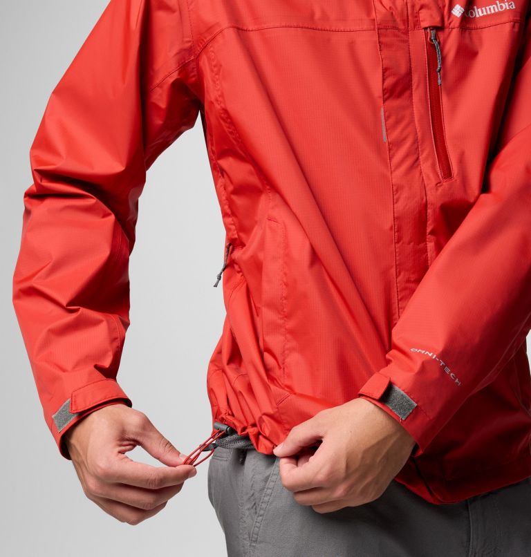Men's Pouration II Jacket, Color: Sail Red, image 8