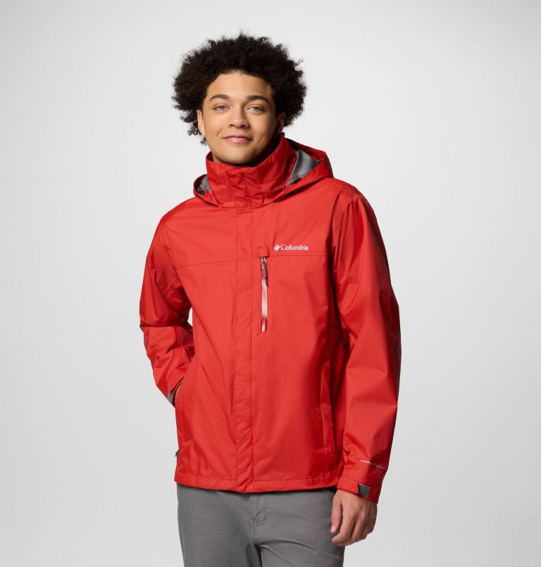 Men's Pouration II Jacket, Color: Sail Red, image 1