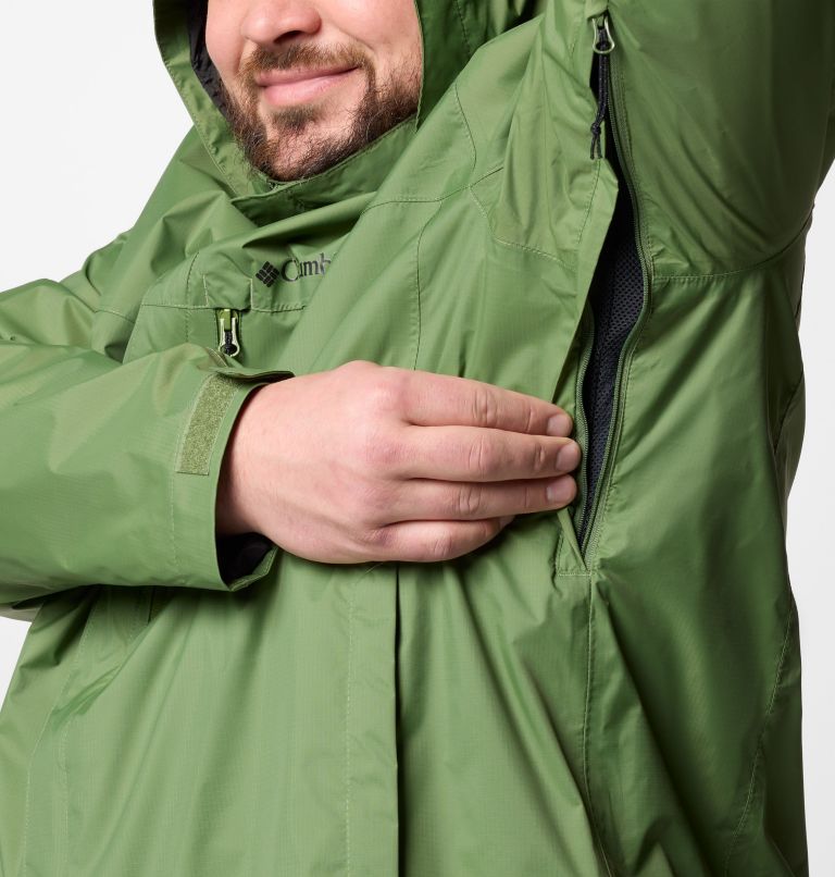 Men's Pouration II Jacket - Big, Color: Canteen, image 5