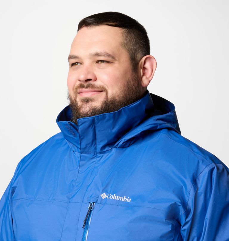 Men's Pouration II Jacket - Big, Color: Mountain Blue, image 4