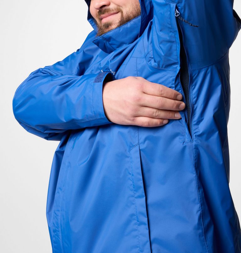 Men's Pouration II Jacket - Big, Color: Mountain Blue, image 5
