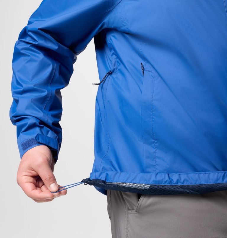 Men's Pouration II Jacket - Big, Color: Mountain Blue, image 7