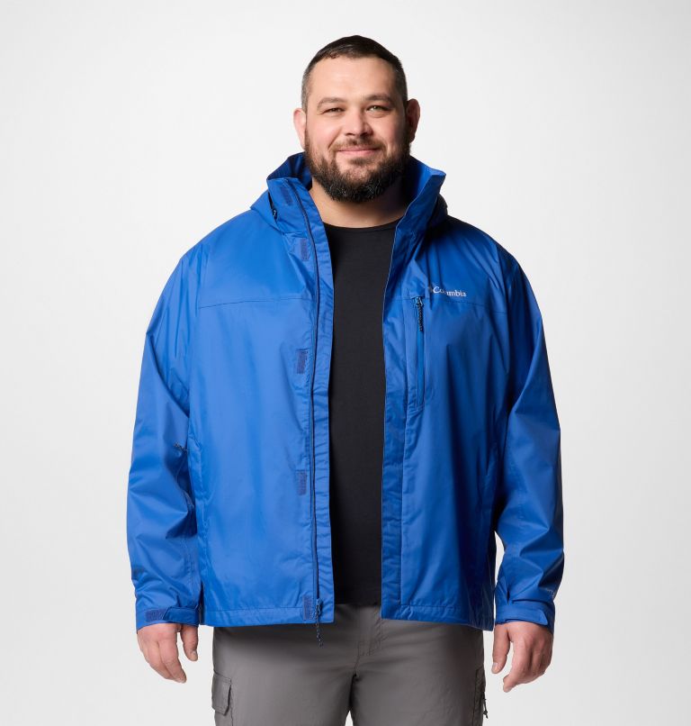 Men's Pouration II Jacket - Big, Color: Mountain Blue, image 9
