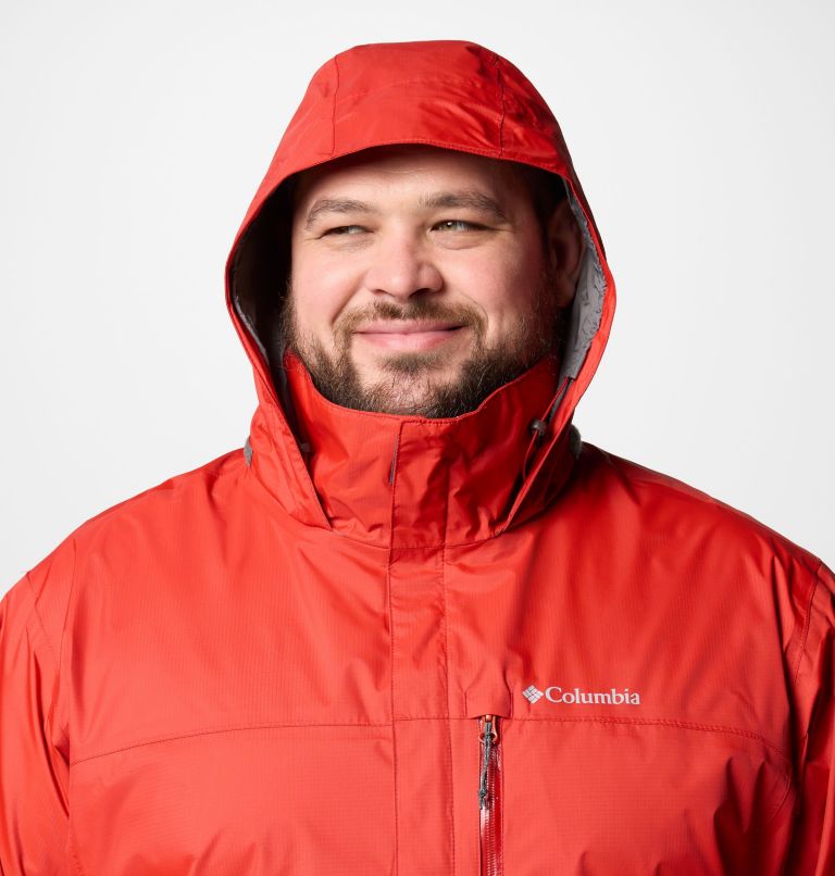 Men's Pouration II Jacket - Big, Color: Sail Red, image 4