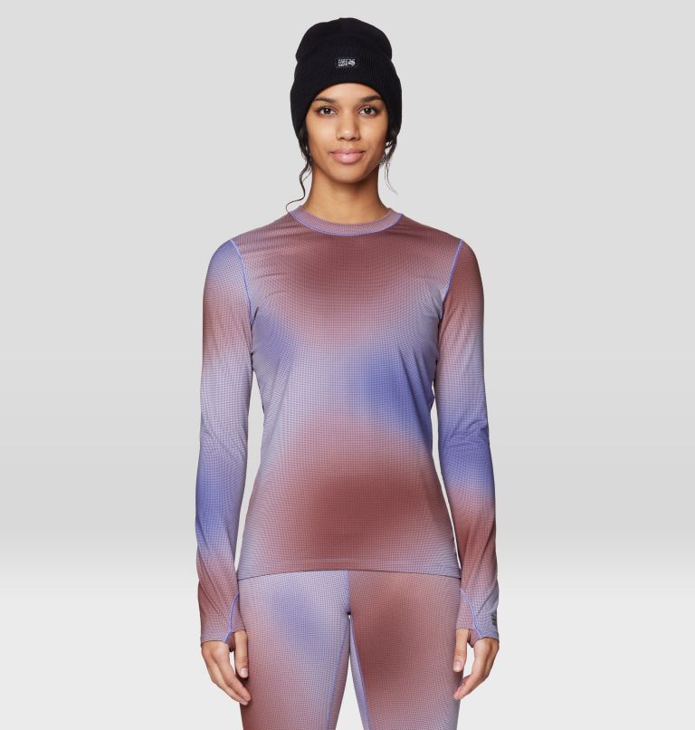 Women's Butter Up Long Sleeve, Color: Avid Multi Ombre Print, image 1