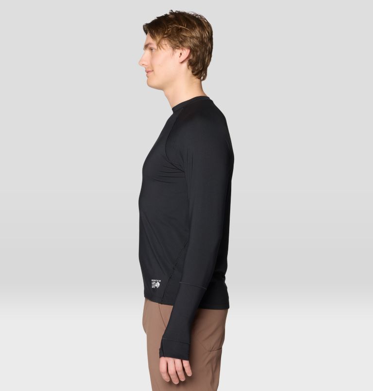 Men's Butter Up Long Sleeve, Color: Black, image 3