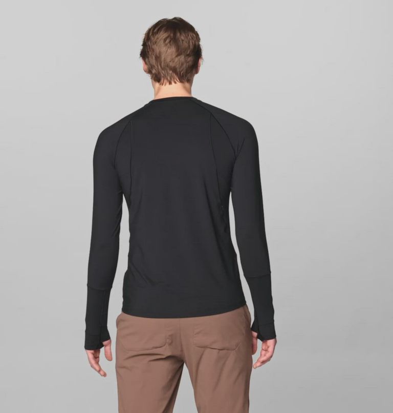 Men's Butter Up Long Sleeve, Color: Black