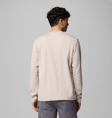 Maglia tecnica a maniche lunghe stampata Planetary Point da uomo, Color: Dark Stone, LC Gem Columbia, image 3