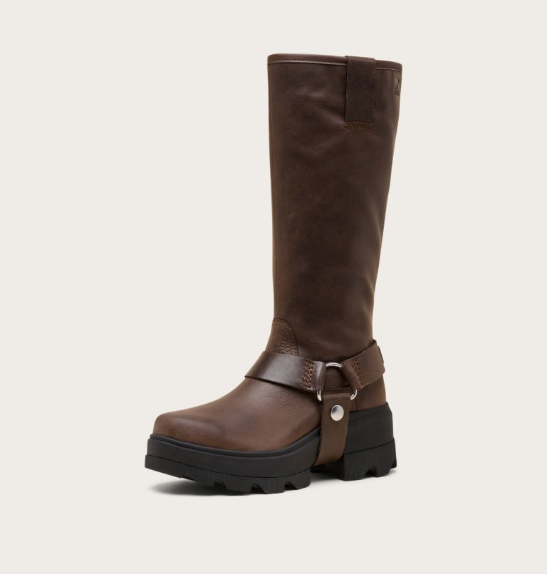 Women's JOAN FRWD Tall Waterproof Boots, Color: Tobacco, Black, image 7