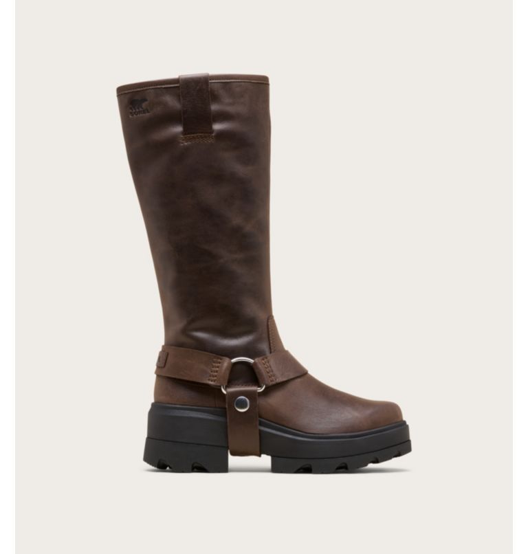 Women's JOAN FRWD Tall Waterproof Boots, Color: Tobacco, Black, image 1