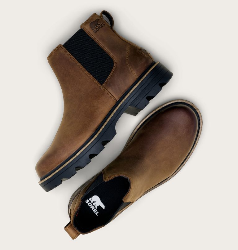 REVEL RD Women's Waterproof Chelsea Boot, Color: Tobacco, Black, image 4