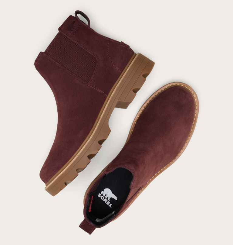 REVEL RD Women's Waterproof Chelsea Boot, Color: Redwood, Gum, image 4
