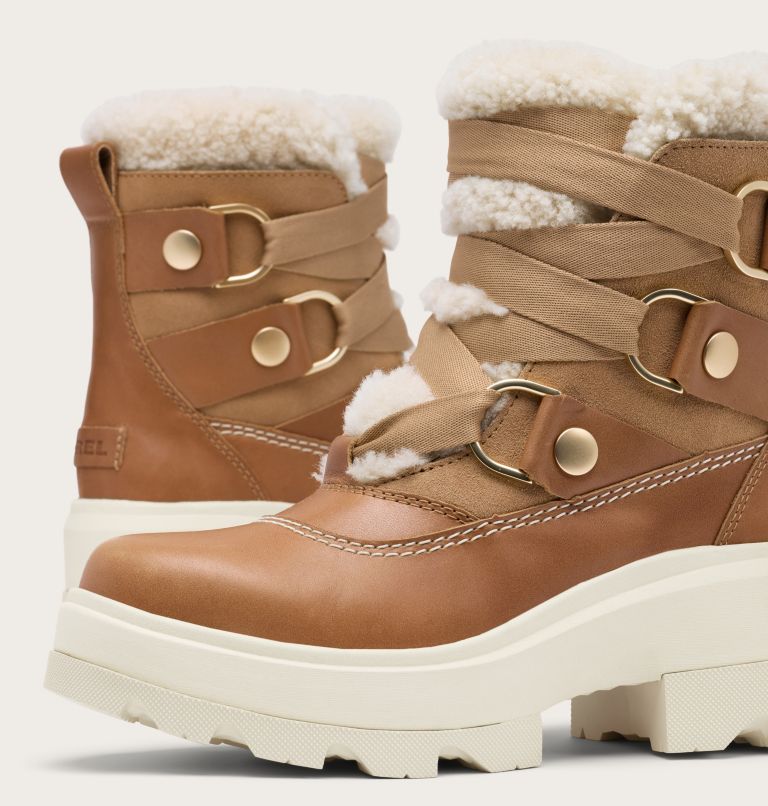 Women's JOAN FRWD Cosy Waterproof Boots, Color: Tawny Buff, Honey White, image 9