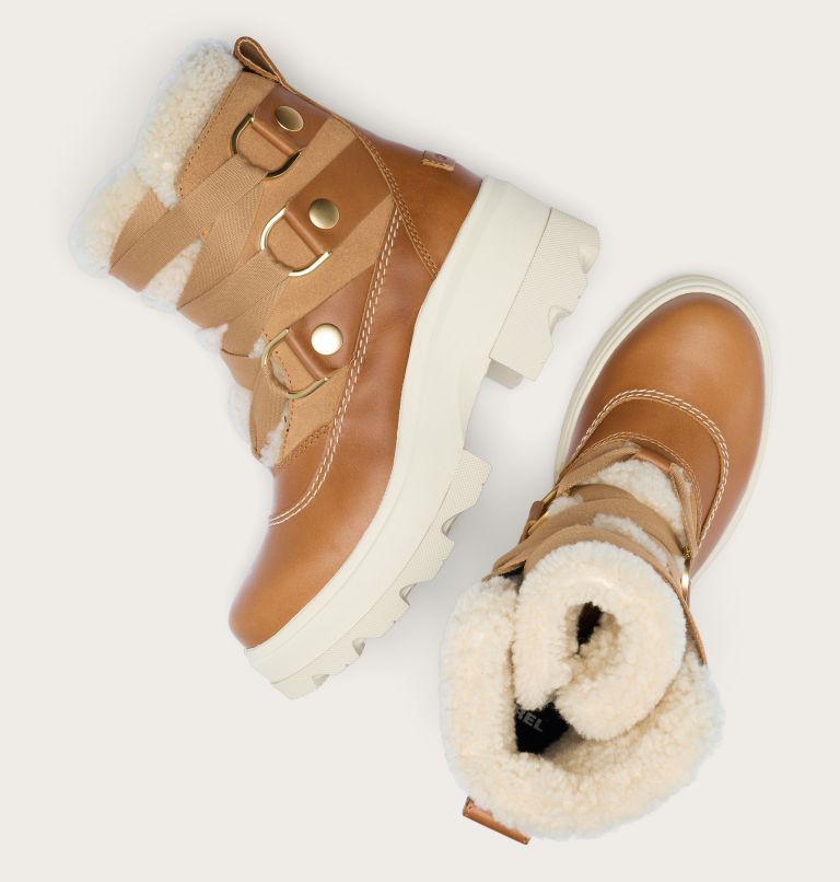 Women's JOAN FRWD Cosy Waterproof Boots, Color: Tawny Buff, Honey White, image 4