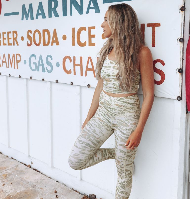 CSC PFG X Nicole Combs Cropped Tank, Color: Stone Shorelines, image 7