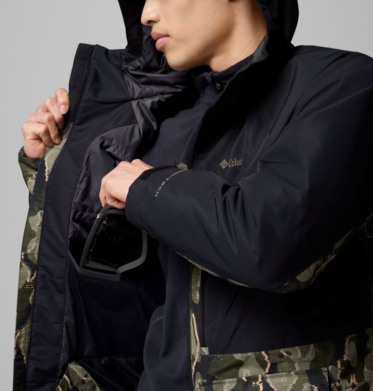 Manteau imprimé Coreshot pour homme, Color: Greenscape Treebark Print, Black, image 5