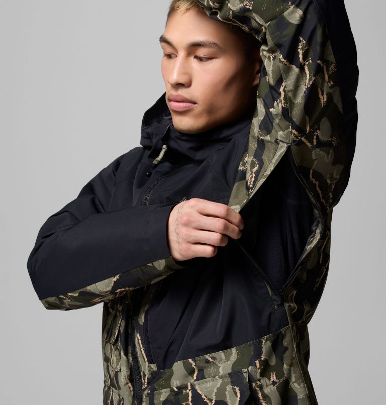 Manteau imprimé Coreshot pour homme, Color: Greenscape Treebark Print, Black, image 8