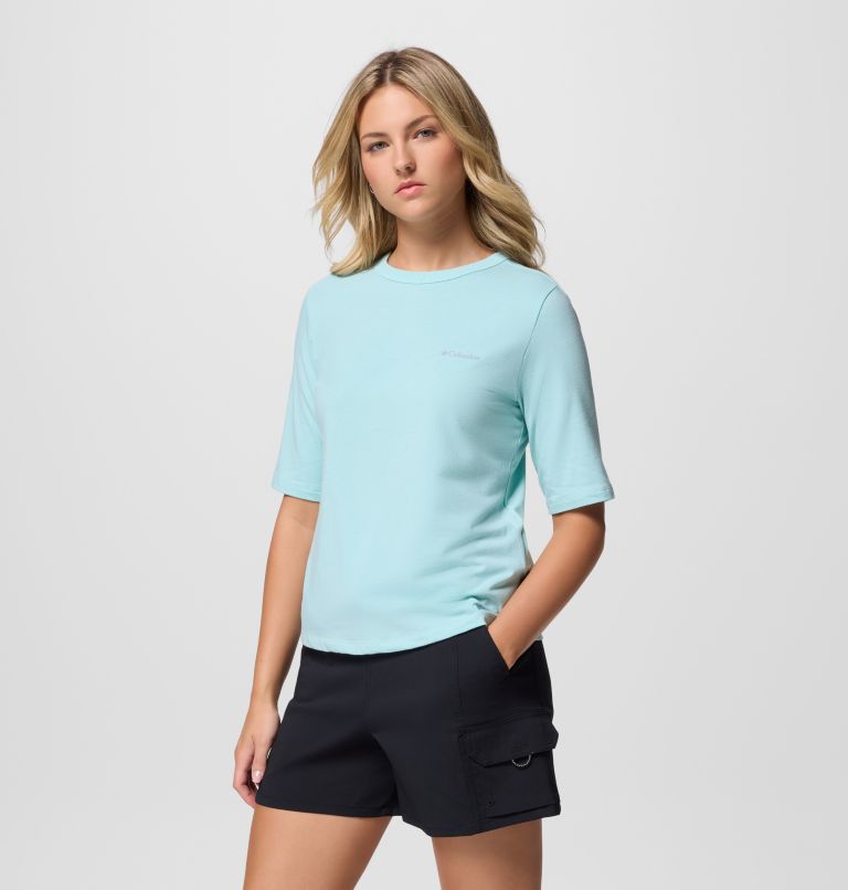 Women's Sun Trek Technical T-Shirt, Color: Spray, image 4